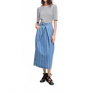 NEW MUNTHE jikolaz stripe top in black